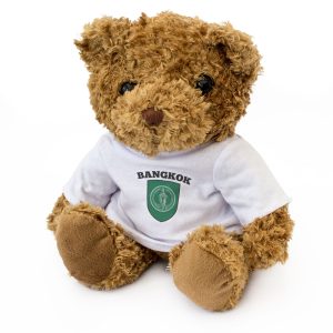 BANGKOK FLAG - Teddy Bear - Cute Cuddly Soft Adorable - Thailand Gift Present