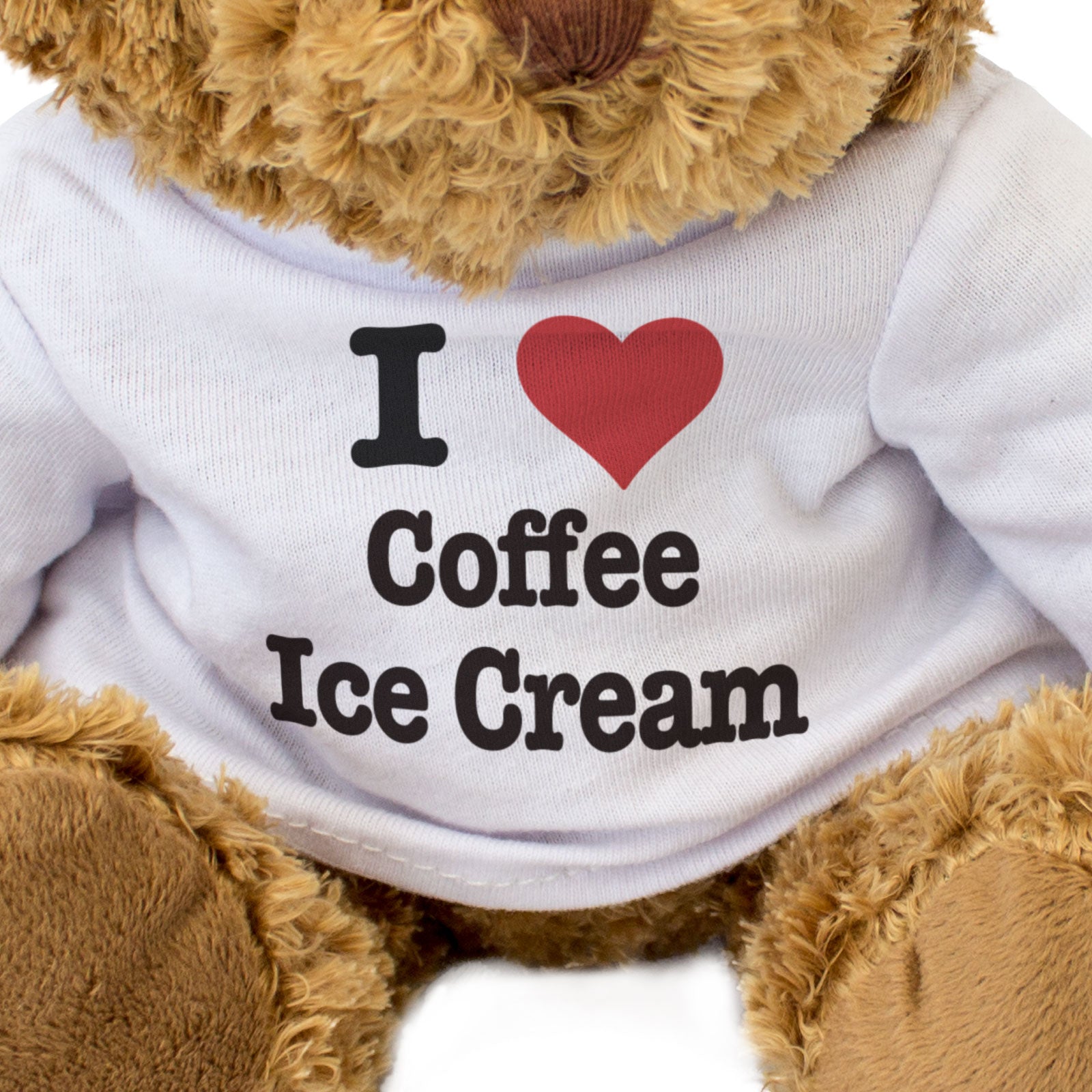 I LOVE COFFEE ICE CREAM - Teddy Bear - Cute Cuddly Soft Adorable - Gift Present - Image 3