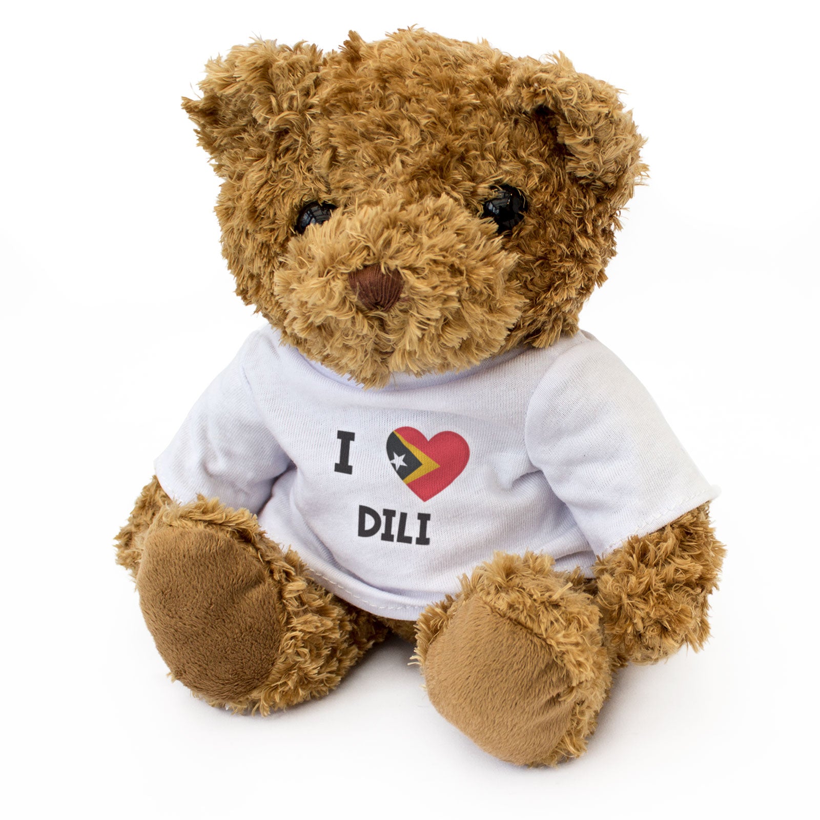 I LOVE DILI (EAST TIMOR FLAG) - Teddy Bear - Cute Cuddly - Gift Present