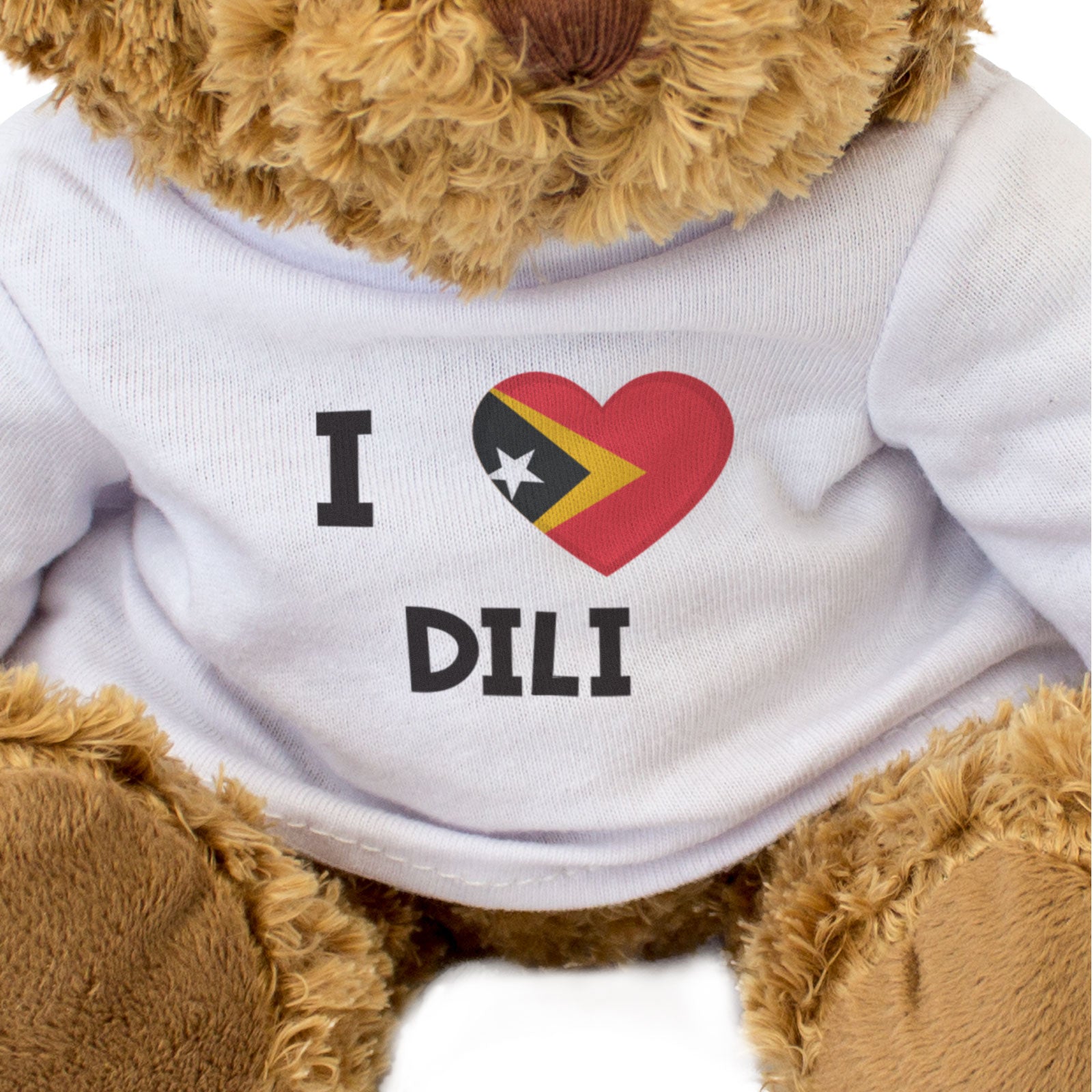 I LOVE DILI (EAST TIMOR FLAG) - Teddy Bear - Cute Cuddly - Gift Present - Image 3
