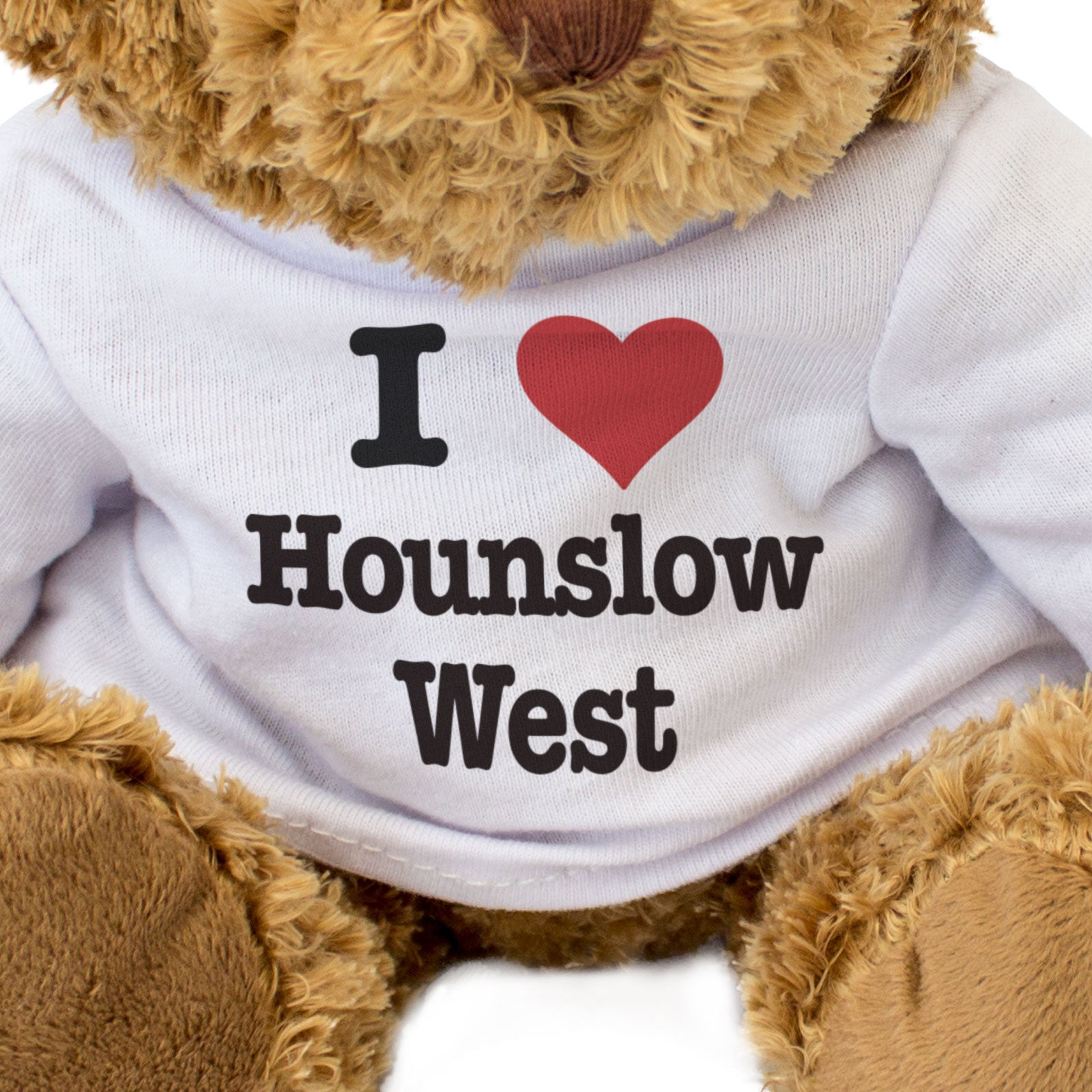 I LOVE HOUNSLOW WEST - Teddy Bear - Cute Cuddly Soft Adorable - Gift Present - Image 3