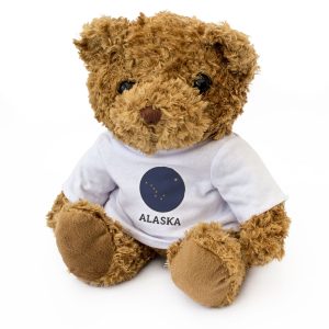 ALASKA FLAG ROUNDEL - Teddy Bear - Cute Cuddly Soft - USA Gift Present