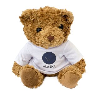 Alternative view of ALASKA FLAG ROUNDEL - Teddy Bear - Cute Cuddly Soft - USA Gift Present