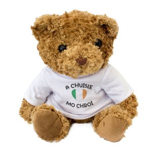 Alternative view of A CHUISLE MO CHROÍ (IRISH FLAG) - Teddy Bear - I Love You - Cute Gift Present
