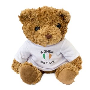 Alternative view of A GHRÁ MO CHROÍ (IRISH FLAG) - Teddy Bear - I Love You - Cute Gift Present