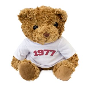 Alternative view of 1977 - Teddy Bear - Cute Cuddly Funny - Friend Born In 1977 Year Gift Present