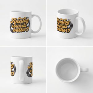 Alternative view of ANALOG SOUNDS BETTER - Mug - Funny Vinyl Record Music Fan Gift Present