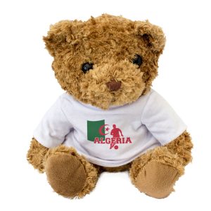 Alternative view of ALGERIA FLAG (FOOTBALL) - Teddy Bear - Cute - Algerian Soccer Fan Gift Present