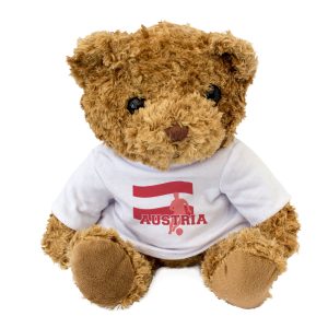Alternative view of AUSTRIA FLAG (FOOTBALL) - Teddy Bear - Cute - Austrian Soccer Fan Gift Present