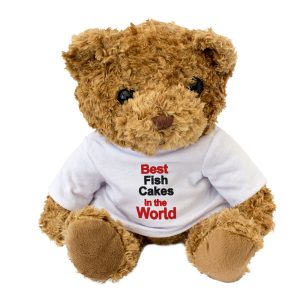 Alternative view of BEST FISH CAKES IN THE WORLD - Teddy Bear - Cute Cuddly - Funny Gift Present