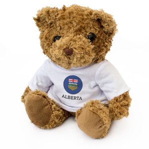 ALBERTA FLAG ROUNDEL - Teddy Bear - Cute - Funny Canada Souvenir Gift Present