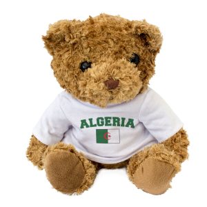Alternative view of ALGERIA + FLAG - Teddy Bear - Cute Funny Soft - Algerian Souvenir Gift Present