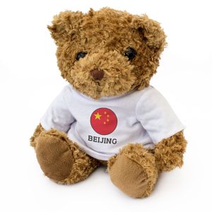 BEIJING (CHINA FLAG ROUNDEL) - Teddy Bear - Funny Souvenir Gift Present